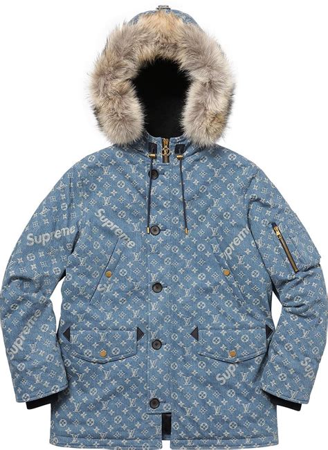 supreme lv parka price|supreme x louis vuitton price.